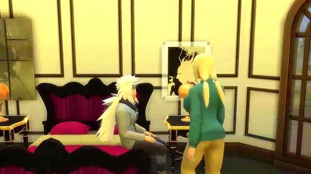 Perverted Wise Man Seduces Sunade for Stealthy Anal Session & Internal Finish