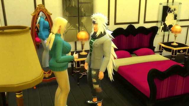 Perverted Wise Man Seduces Sunade for Stealthy Anal Session & Internal Finish