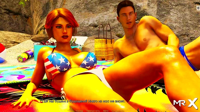 Beach Sex Adventure – Uncensored Anime Couple Gets naughty In Cartoon Paradise