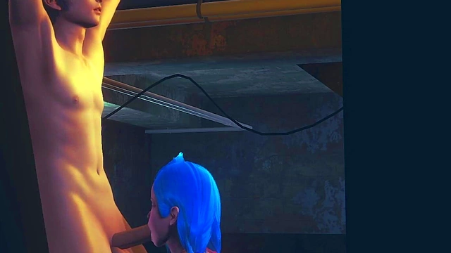 Jinx from LoL Gives Uncensored 3D Hentai Blowjob & POV Cumshot Action