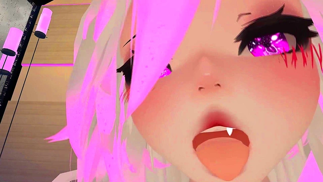 Hot Bunny VTuber Gives Intense POV Blowjob & Moans Loudly in VRChat