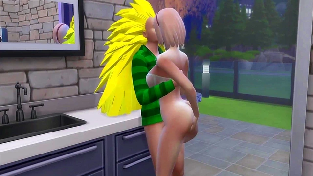 Sakura & Hinata Share Naruto in Hot Threesome Table Action & Anal Fun