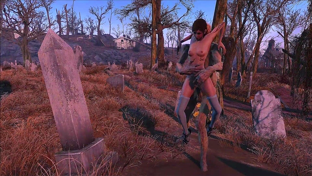 Brunette Anime Girl Fucks Monster In Fallout 4 For Hot Anal Action
