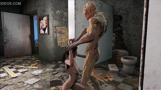 Brunette Anime Girl Fucks Monster In Fallout 4 For Hot Anal Action