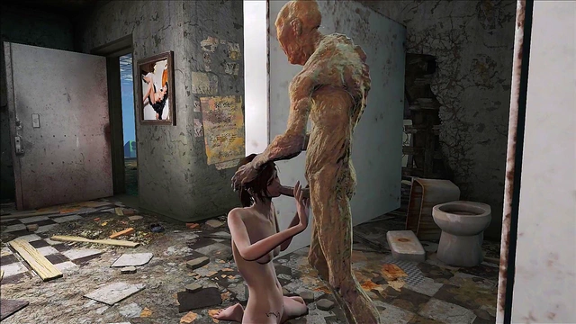 Brunette Anime Girl Fucks Monster In Fallout 4 For Hot Anal Action