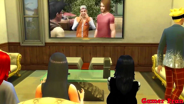 Hinata & Sarada Teach Naruto Anal & Oral Sex in Intense Hentai Session