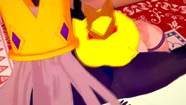 Shadow Peach & Shadow Queen Lick Pussies in Steamy 3D Hentai Lesbo Scene