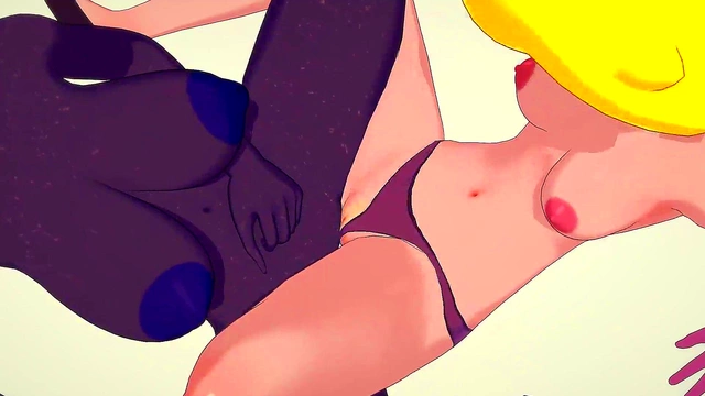 Shadow Peach & Shadow Queen Lick Pussies in Steamy 3D Hentai Lesbo Scene