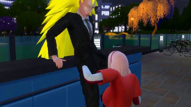 Sakura Cheats With Naruto Outdoors in Steamy Anime Adventure