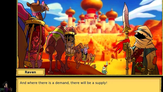 Blonde, Redhead & Ebony Girls Bondage Adventure in Sexy Hentai Cartoon