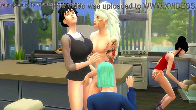 Madara's Kitchen Orgy With Naruto Friends Ends In Wild Anal Creampie Fest