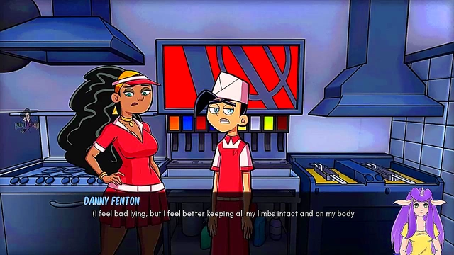 Hot Goth MILF Gets Wet At Work In Danny Phantom hentai Anime Vtuber Scene