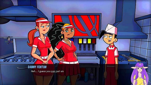 Hot Goth MILF Gets Wet At Work In Danny Phantom hentai Anime Vtuber Scene