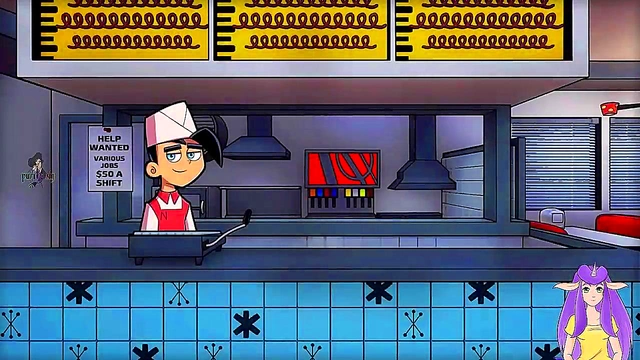 Hot Goth MILF Gets Wet At Work In Danny Phantom hentai Anime Vtuber Scene