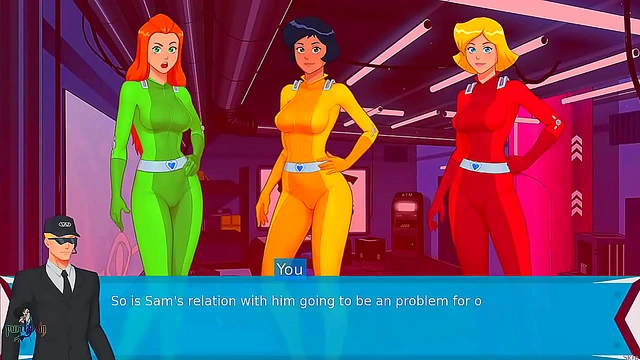 Blonde & Redhead Totally Spies Girls Flash Sexy Tits in Anime Fun