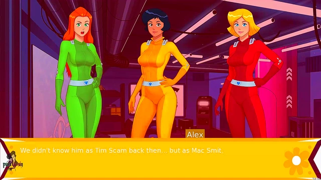 Blonde & Redhead Totally Spies Girls Flash Sexy Tits in Anime Fun
