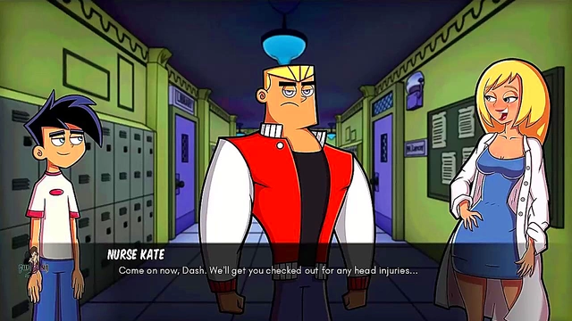 Sexy Gothic Nurse Gives Danny Phantom Intense Handjob for Mind-Blowing Orgasm