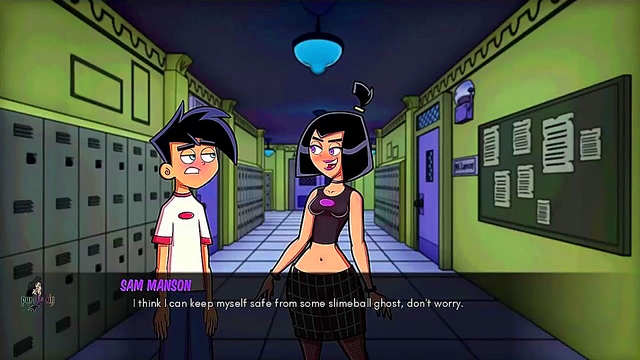 Sexy Gothic Nurse Gives Danny Phantom Intense Handjob for Mind-Blowing Orgasm