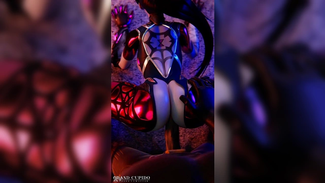 Widowmaker Rides Big Black Dick Deep In Anime Overwatch Action