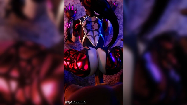 Widowmaker Rides Big Black Dick Deep In Anime Overwatch Action