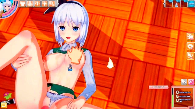 Youmu Konpaku Rubs Her Massive Tits in Seductive 3D Hentai Eroge Scene