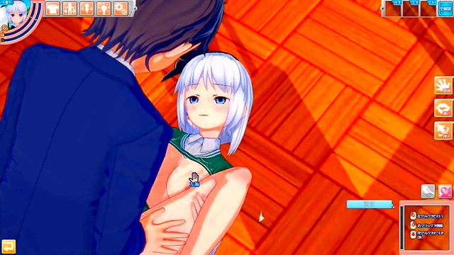 Youmu Konpaku Rubs Her Massive Tits in Seductive 3D Hentai Eroge Scene