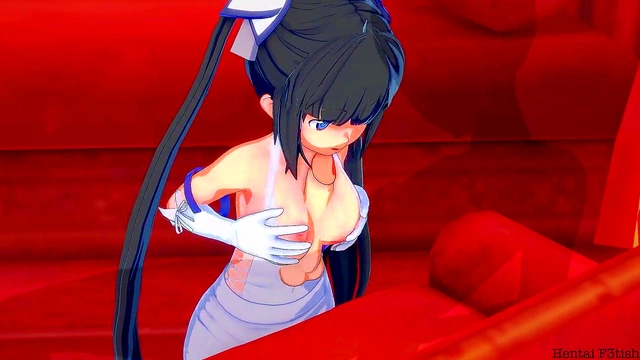 Hentai Teen Hestia Enjoys TitFuck & Uncensored In Her Mansion