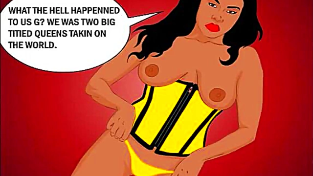 Big-Titted Porn Stars Candace Von & Gianna Michaels Battle It Out in Anime Strip Club Showdown