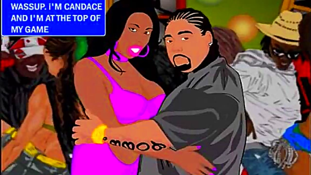 Big-Titted Porn Stars Candace Von & Gianna Michaels Battle It Out in Anime Strip Club Showdown