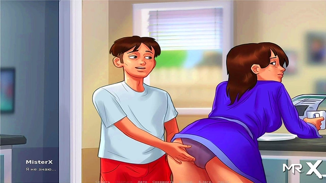 Mature MILF Babe Gets Naughty With Teen In Summertime Saga HentaiKitchen Sex