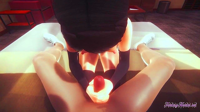 Sarada Gives Uncensored Naruto Handjob With POV Blowjob & Creampie Finish