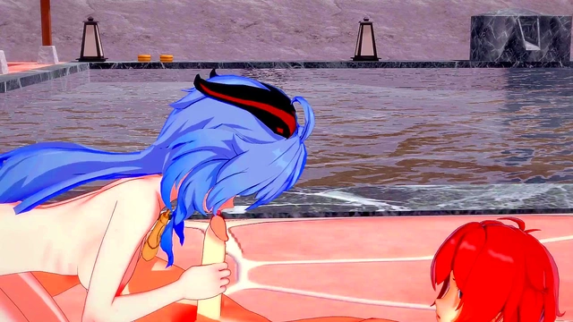 Ganyu & Diluc Uncensored 3D Hentai – Intense Blowjob & Doggy Style Creampie