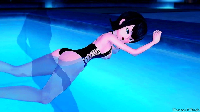 Teen Mavis Gets Bang(ed) by Invisible Guy at Hotel Transylvania Pool