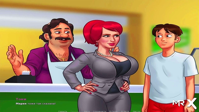 Teen Anime Chick Gets Horny and Seduces for Some Extra Cash in Summertime Saga