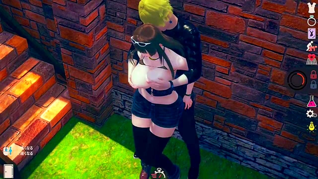 Cute AI Shojo With Big Tits Gives Amazing Blowjob & Handjob On Uninhabited Island