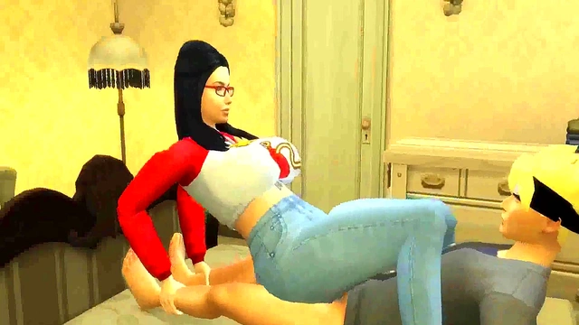 Boruto & Sarada Tempt Milfy Tsunade for a Threesome in Naruto Hentai