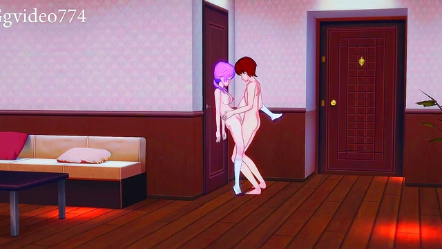 Teen Uniformed Cuties Get Wild in Koikatsu Hotel Room Sexual Adventure