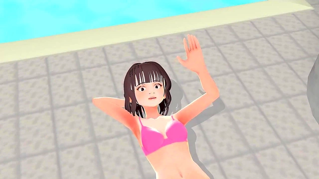 Toyota's Anime Chick Shakes Juicy Assets in Pink Bikini Slideshow