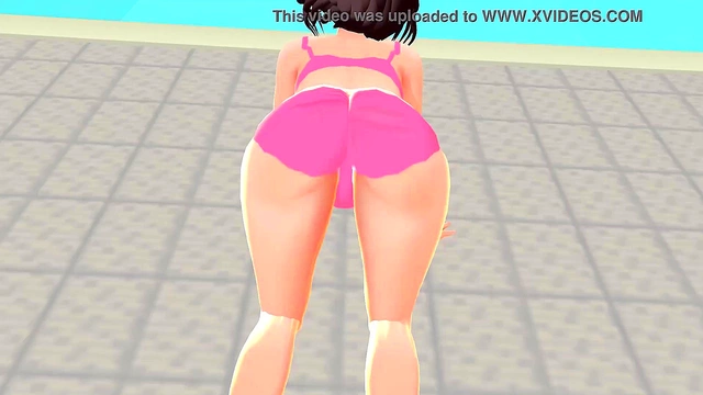 Toyota's Anime Chick Shakes Juicy Assets in Pink Bikini Slideshow