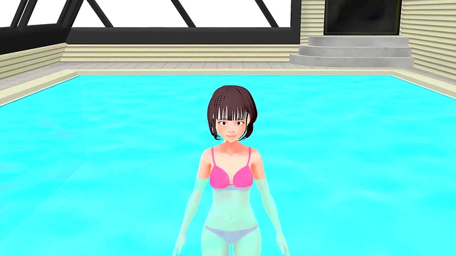 Toyota's Anime Chick Shakes Juicy Assets in Pink Bikini Slideshow