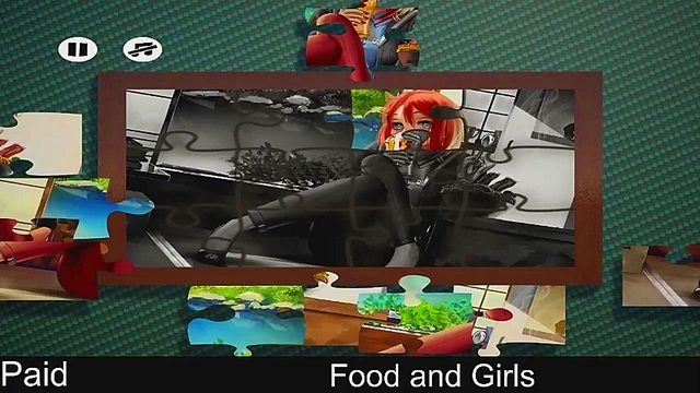 Horny Anime Girls Solve Puzzles for Steamy Food Rewards in Hot Hentai Scene