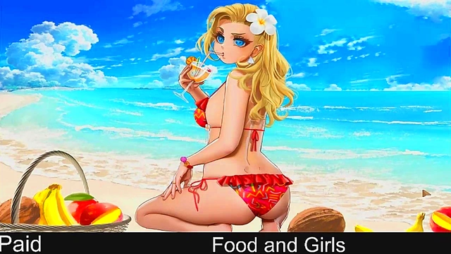 Horny Anime Girls Solve Puzzles for Steamy Food Rewards in Hot Hentai Scene
