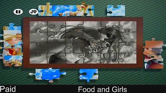 Horny Anime Girls Solve Puzzles for Steamy Food Rewards in Hot Hentai Scene