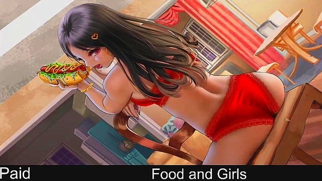 Horny Anime Girls Solve Puzzles for Steamy Food Rewards in Hot Hentai Scene