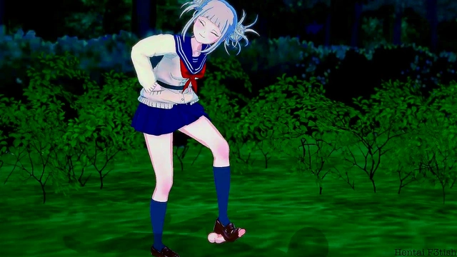 Himiko Toga Seduces a Prisoner for Foot Worship & Creampie in Park