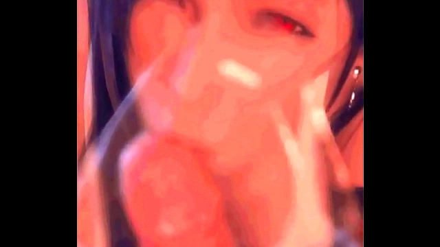 Tifa Lockhart Gives Saliva-Drenched Deepthroat blowjob in 3D Anime Glory