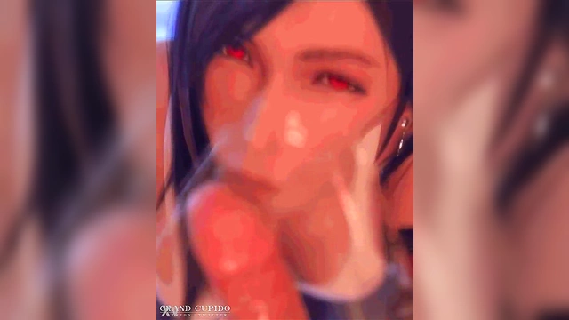 Tifa Lockhart Gives Saliva-Drenched Deepthroat blowjob in 3D Anime Glory