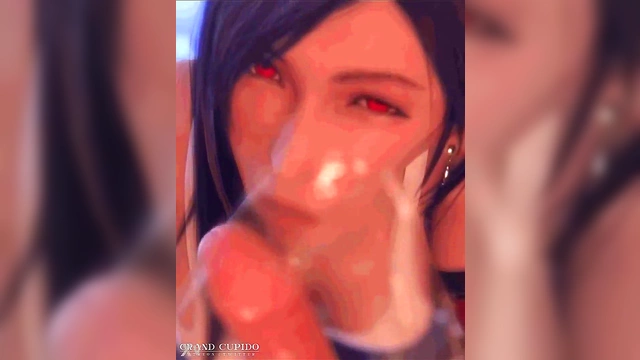 Tifa Lockhart Gives Saliva-Drenched Deepthroat blowjob in 3D Anime Glory
