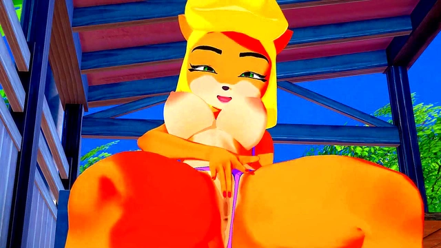 Coco Bandicoot Moans Loudly While Fingering Her Pussy Outdoors Solo