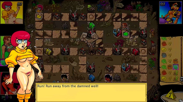 Blonde & Redhead Heroines Seduce Goblins for Kinky Cartoon Action